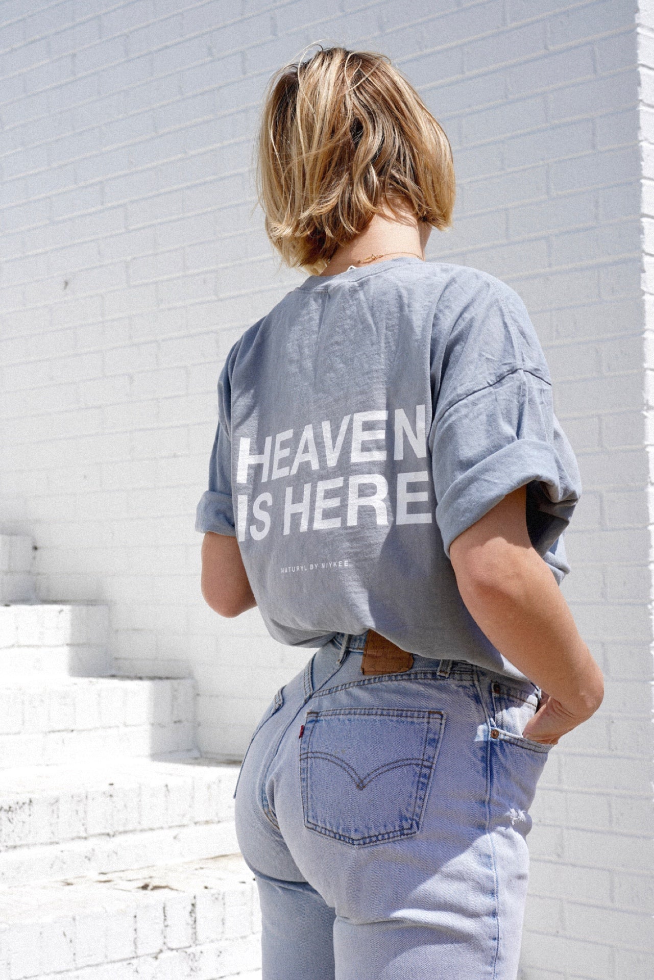 HEAVEN IS HERE UNISEX GYM TEE