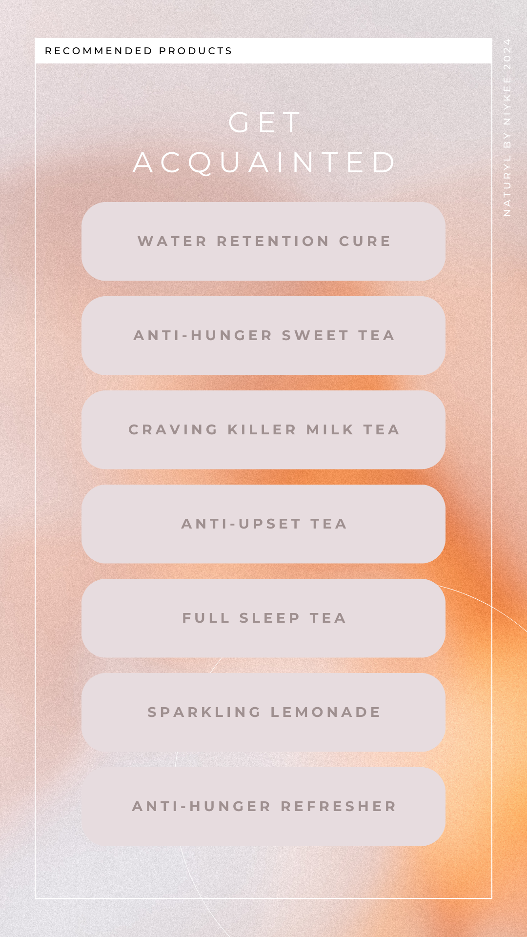 TEAS & INFUSED WATERS MINI GUIDE