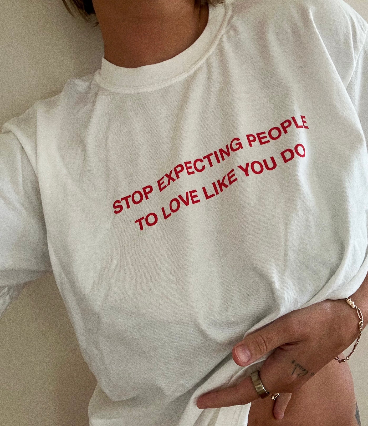 THE STOP EXPECTING TEE