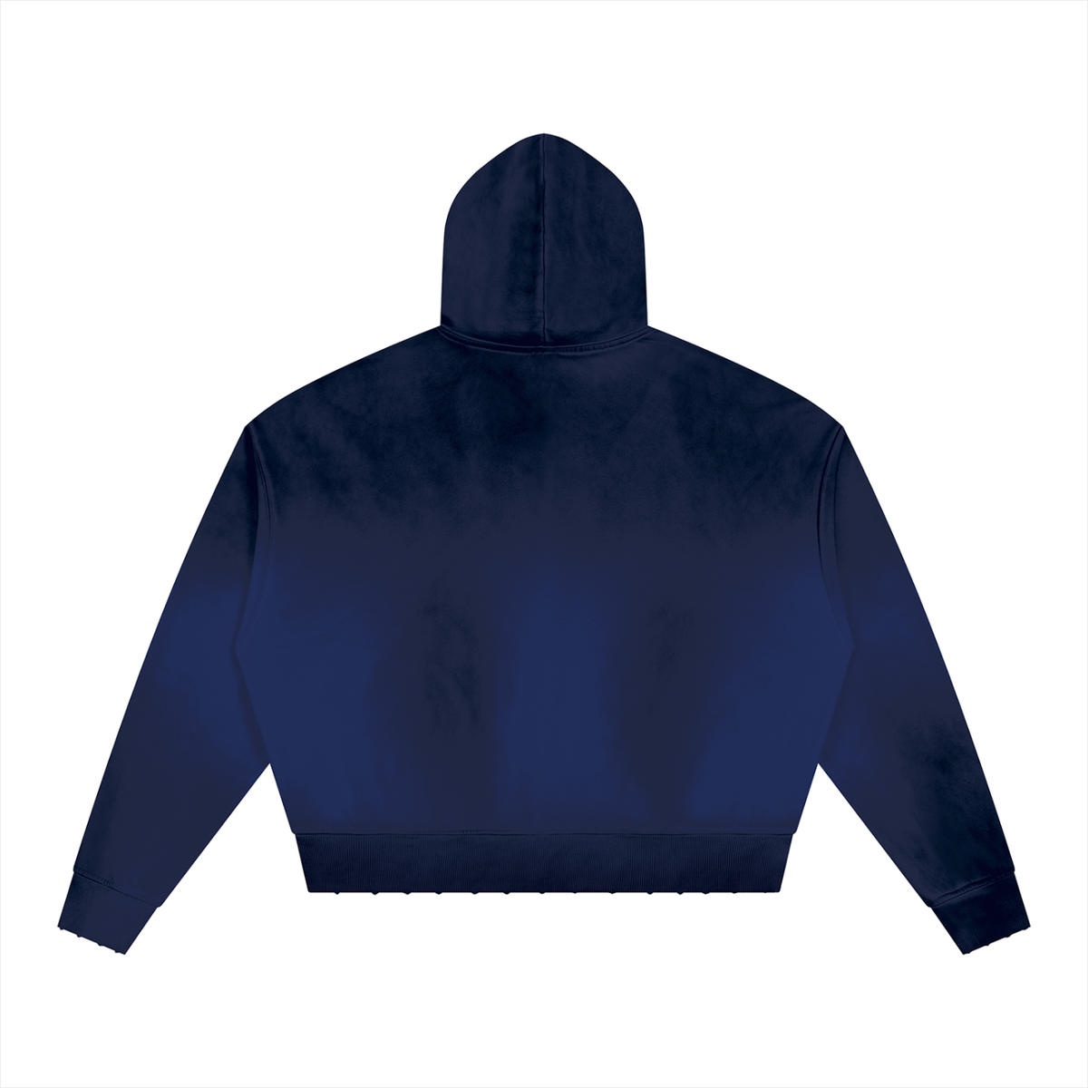 Unisex Sunfade Distressed Boxy Hoodie