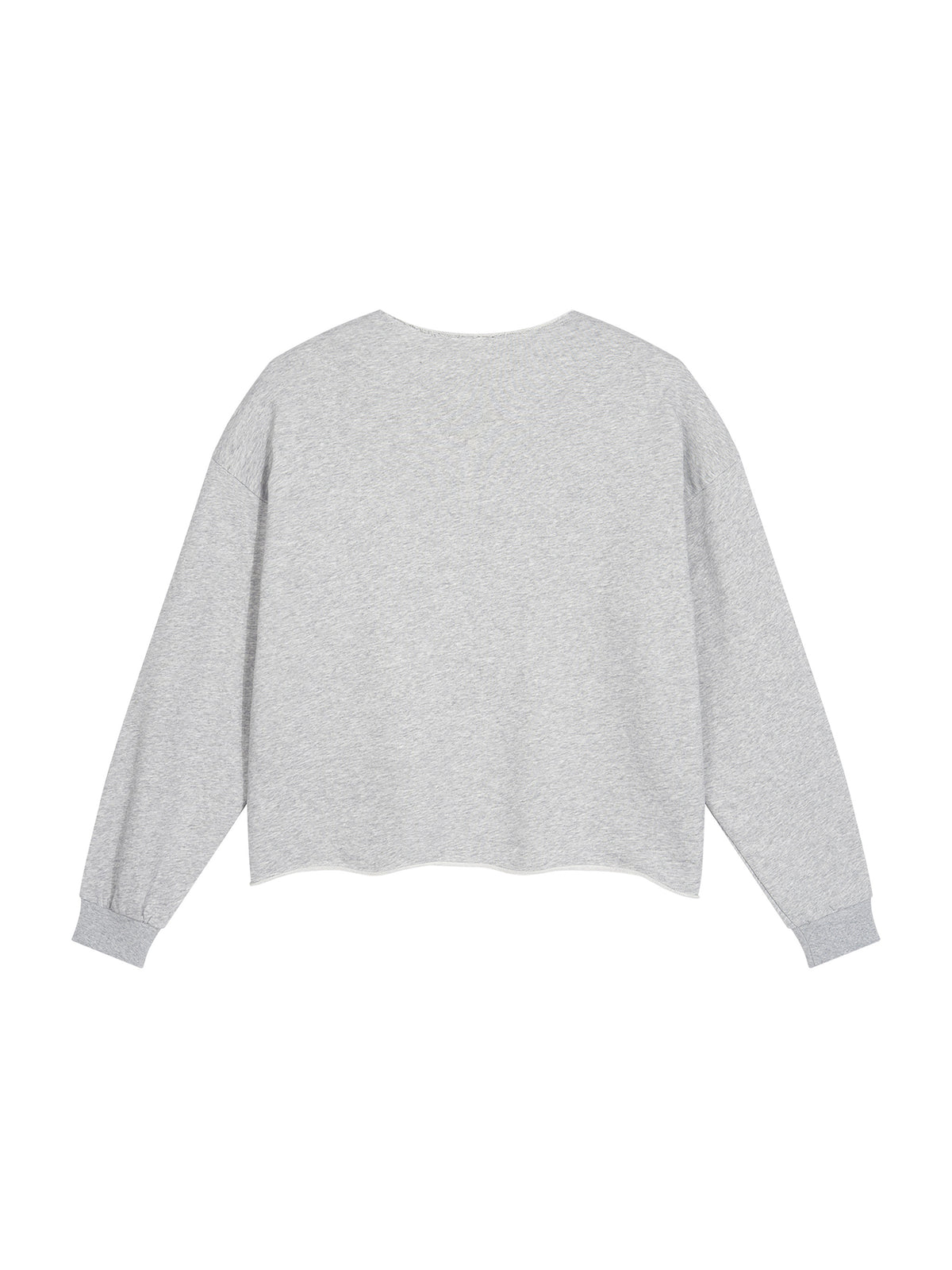 Raw Edge Boxy Sweatshirt