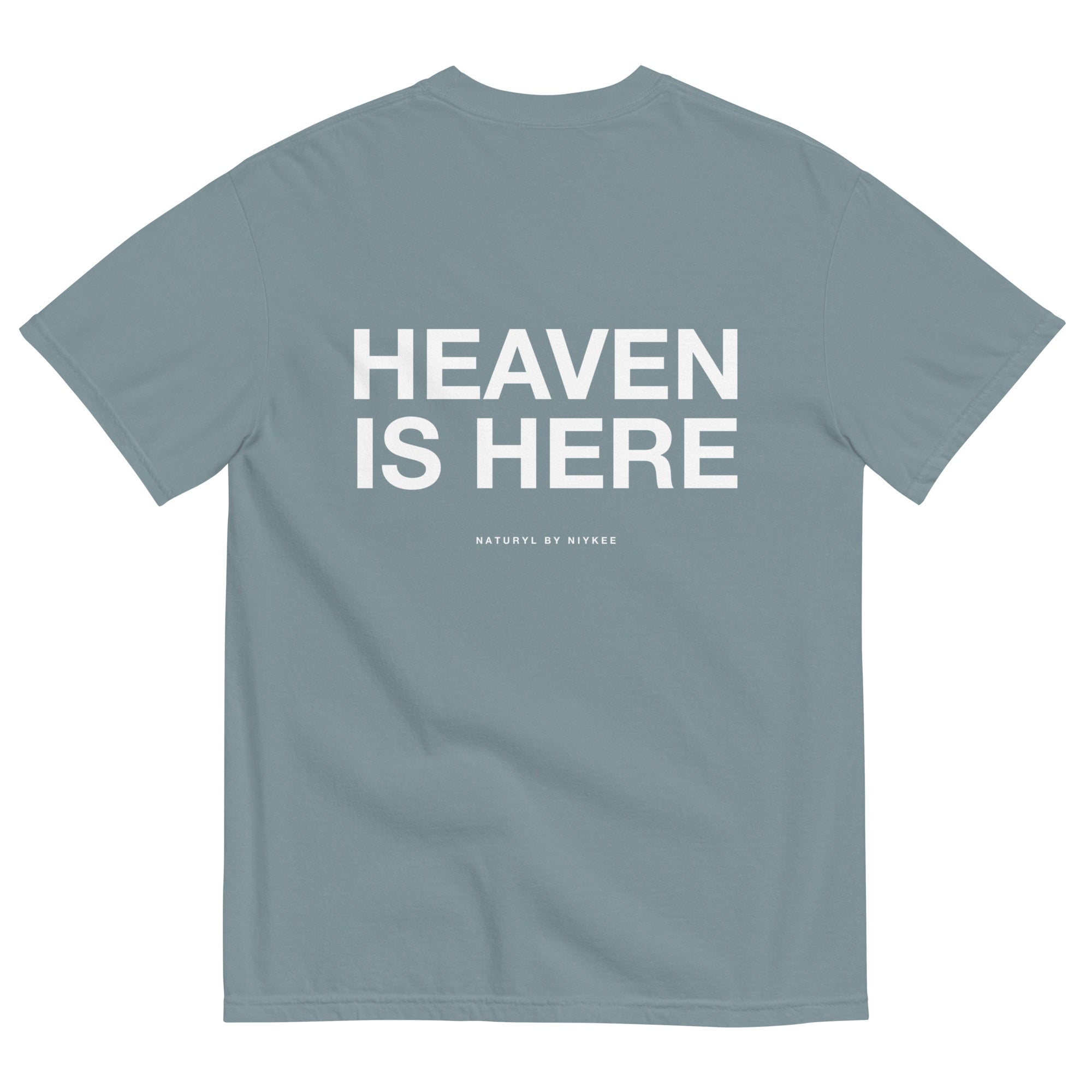 HEAVEN IS HERE UNISEX GYM TEE · NATURYL