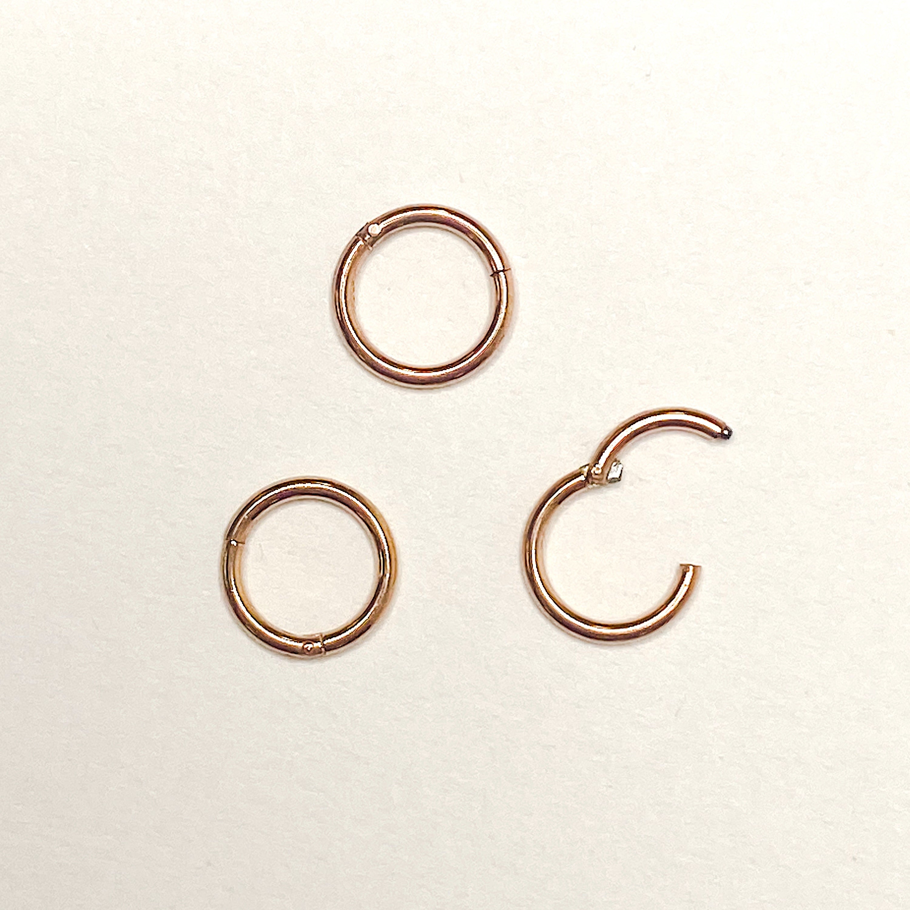 Madison 14K Solid Gold Septum Ring 16G | Dainty Septum Clicker Ring Nose  Ring | eBay